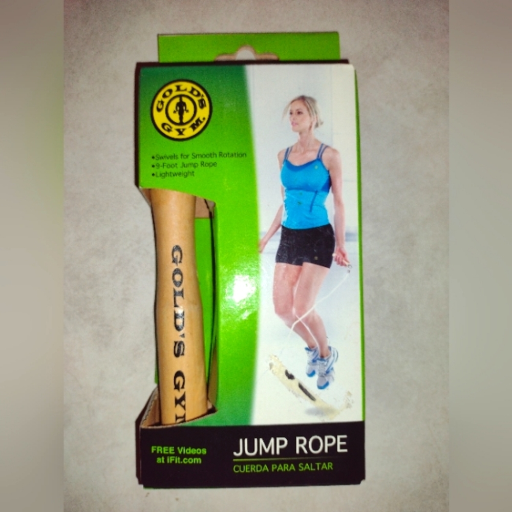 GOLD'S GYM 9' JUMP ROPE NEW Exercise Workout Training Build & Tone lose weight